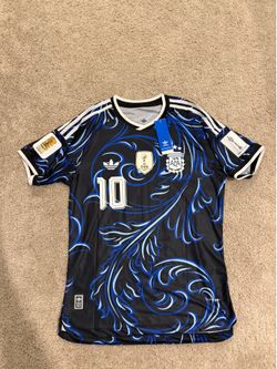 Lionel Messi Argentina World Cup Away Jersey “Player Version” Sz-XL