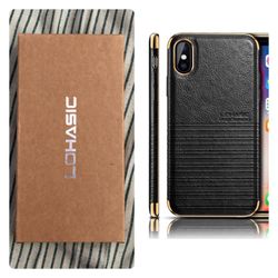 BRAND NEW/SEALED iPhone X Case, Cute Slim Flexible Armor Premium Textured Grip PU Leather