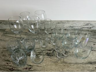 Assorted glasses