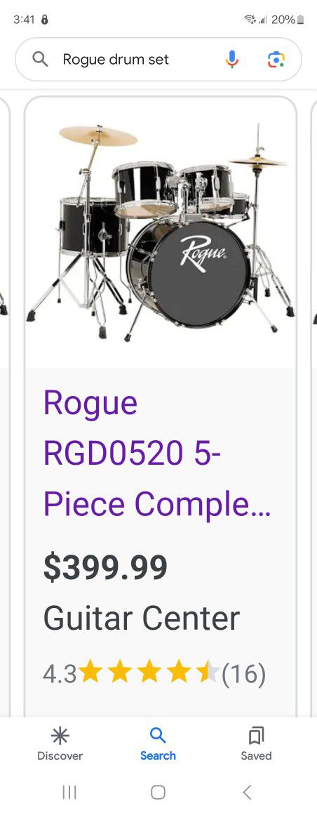 Complete ROGUE drumset