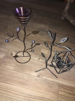 Candle holders, home decor