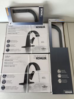 KOHLER Katun Single Hole - FAUCET, TOWEL, and Toilet Paper Holder 