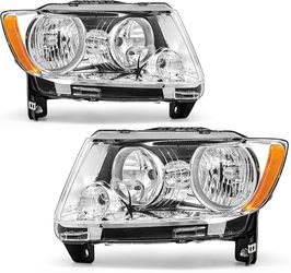 Headlight Assembly For Jeep Grand Cherokee & Compass Left & Right Pair