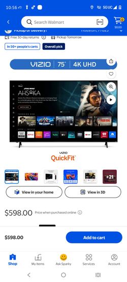 Vizio 75 inch Smart TV 4k UHD