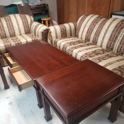 Beautiful Italian Sofa Plus 3 Tables