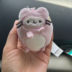 Pink cute Tiny Pusheen keychain