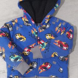 Toddler Fluffy Cars Hoddie