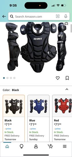  PHINIX Catcher Chest Protector and Leg Guards