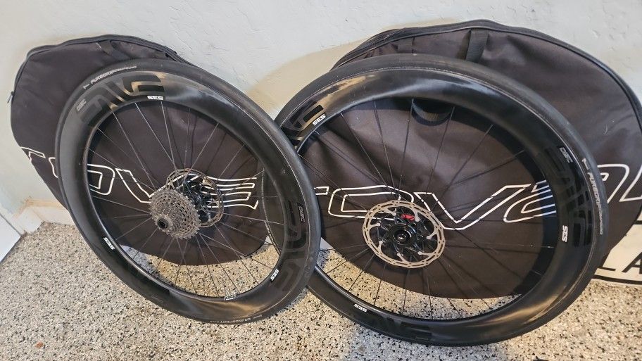🔥🔥ENVE Composites SES 5.6 Disc Clincher ENVE Alloy Hub,complete Wheelset, Tires,tubes,sram 11 Speed,rotors (FREE ROVANL BAGS)🔥🔥