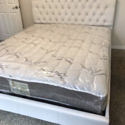 Queen Complete Bed With Bamboo Mattress Only $380 Full Size $360