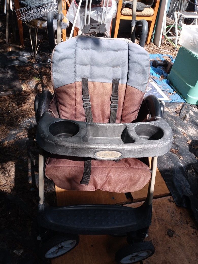 Sit N Stand Double Stroller $25