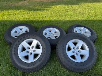 Jeep TJ Wheels and Tires off of a 2005 Rubicon