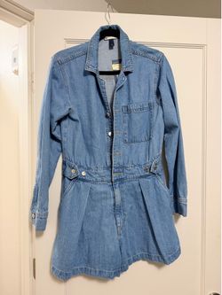 Women’s denim jumper size 8 $10