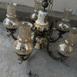 Chandelier Vintage 1950 Italian 