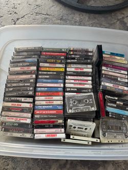 Large Lot of Vintage Cassette Tapes