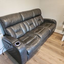 Power leg and head sofae recliner