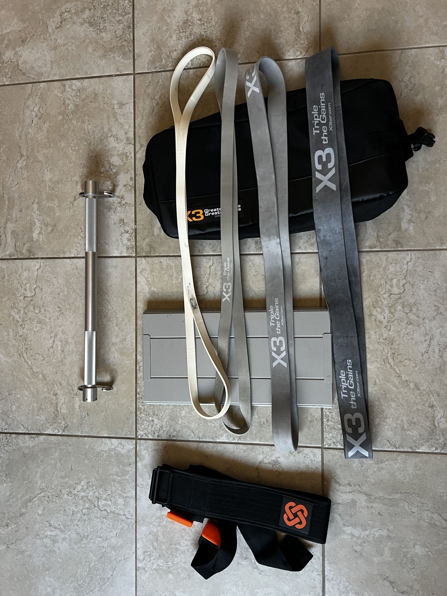 X3 Bar Force Smart Gym + Large Squat Belt
