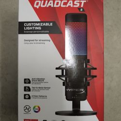 HyperX QuadCast S - USB Microphone - RGB Lighting - Black