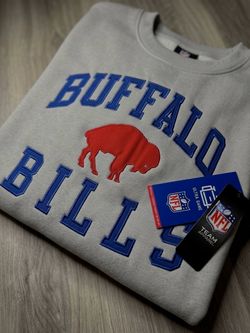 Buffalo Bills “Nickel City” Vintage-Like Embroidered Sweatshirt (NFL Official)
