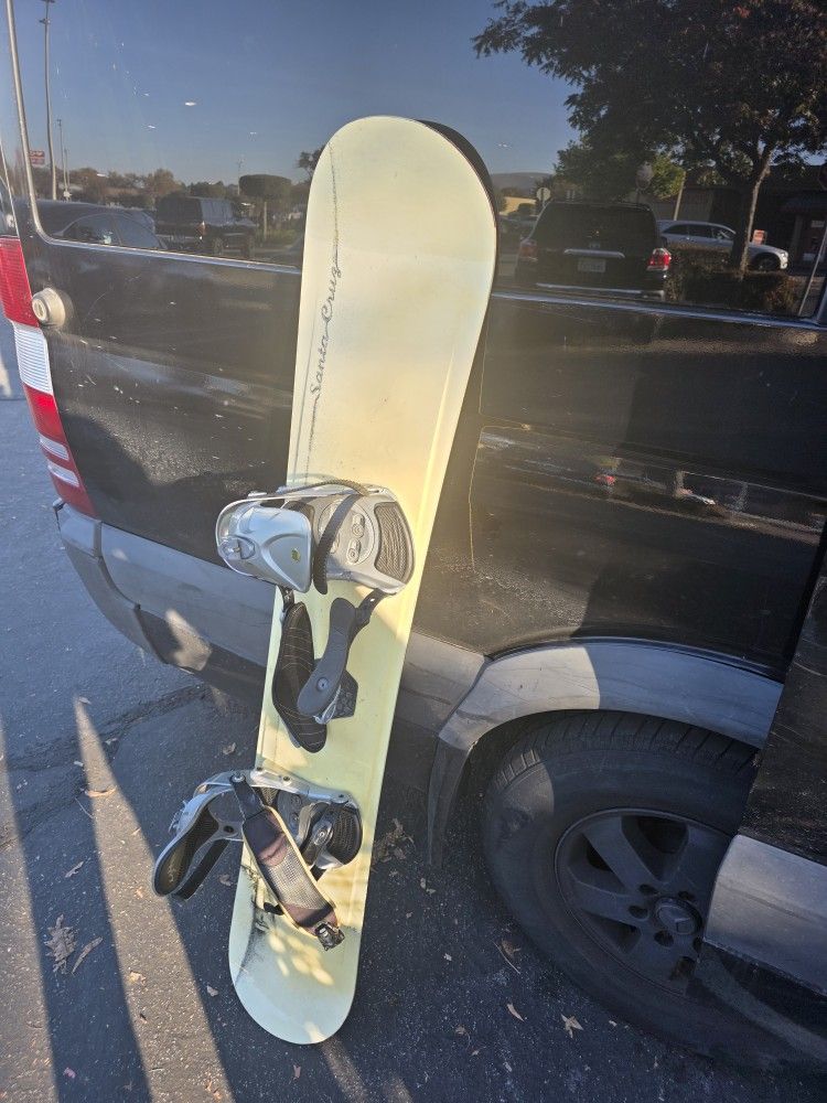 Santa Cruz gian simmen vintage snowboard 159 with Bindings (might be rare)