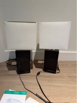 Set of two night lamps