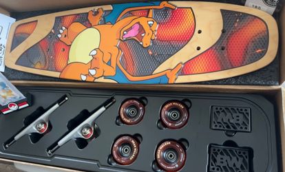 Pokémon Center × Bear Walker: Charizard Skateboard (2024) Limited to 750 W/ Card PSA 10