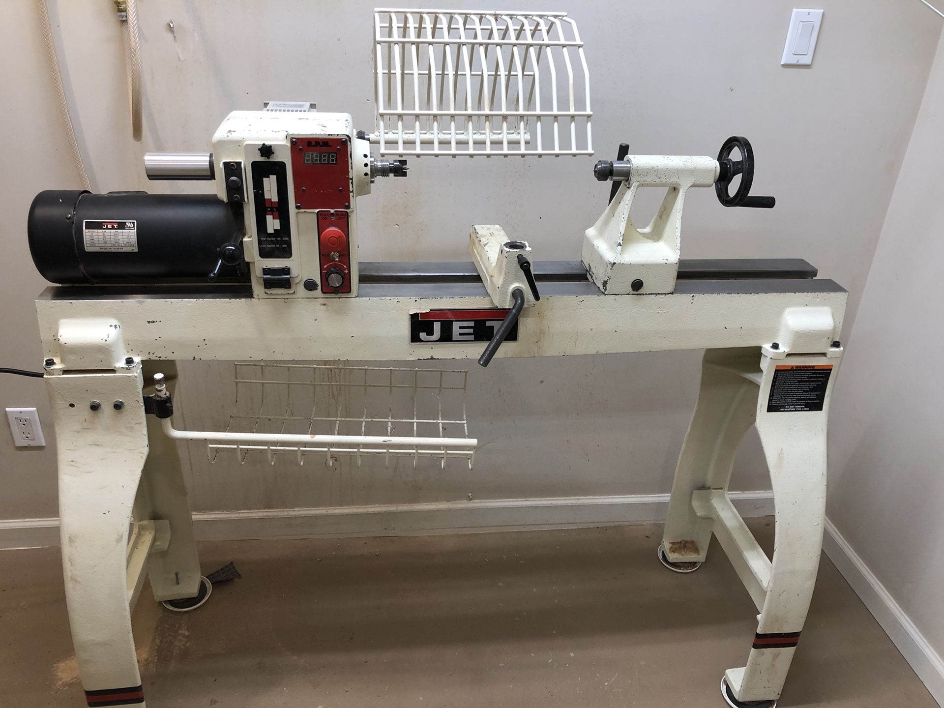 Jet 1642 EVS electronic variable speed 2hp wood lathe and support equipment for Sale in Canton MI OfferUp