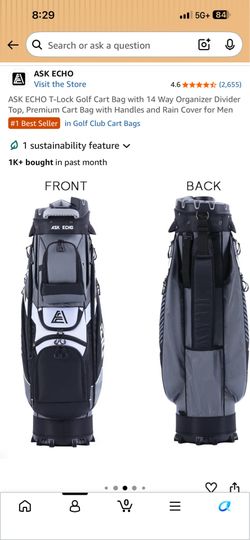 TRADE - 3 mo old Ask Echo Cart Bag for Stand Bag
