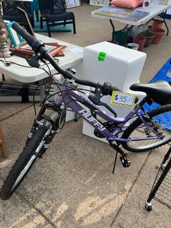 Huffy 21-Speed Mountain Bike – Purple – $35