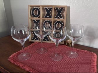 4 wide wine glasses