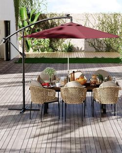 10 ft Cantilever Umbrella with base