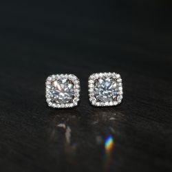 Iced Moissanite Earrings 2CTW | Pass Tester | S925 Silver