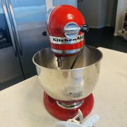 KitchenAid Artisan Stand Mixer-Red, Lightly Used 