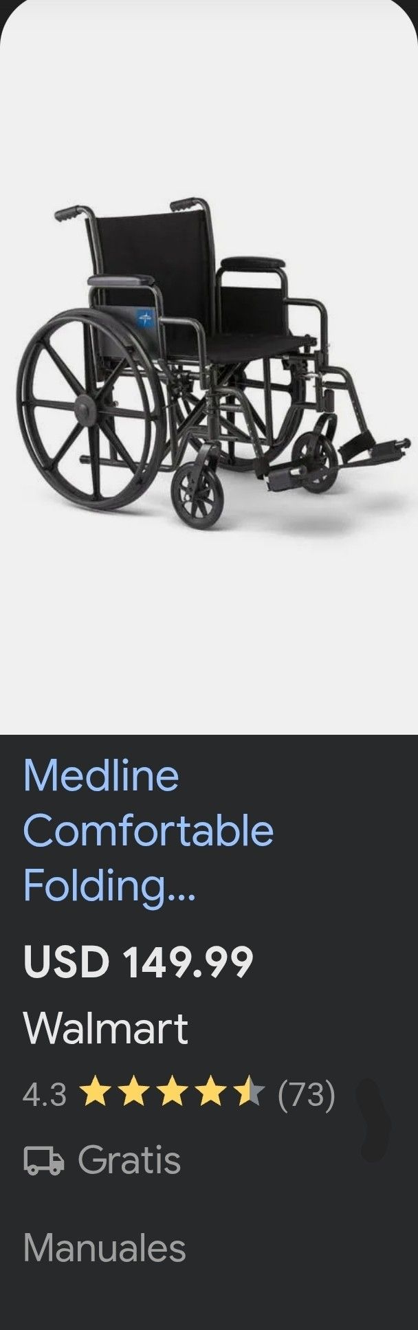 Medline Wheel Chair