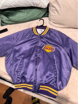 Chalk line satin laker jacket