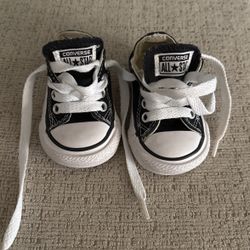 Baby Size 2 Black Converse ! $10