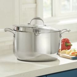 Princess House Stainless Steel Straining Dutch Oven