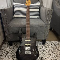 Godin Progression Boutique (Trans Black Quilt) & Boss GT10