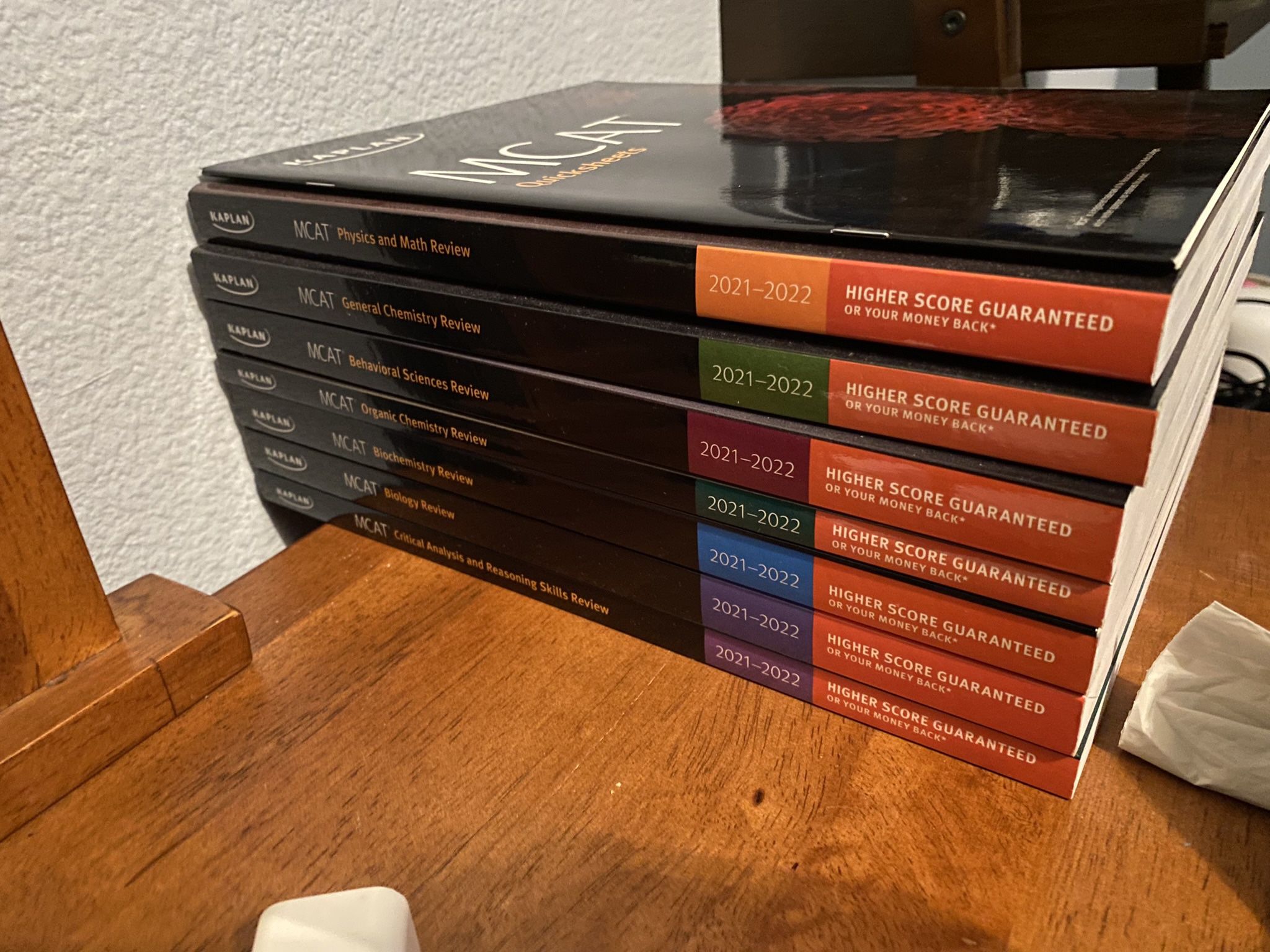 MCAT KAPLAN Textbooks Full Set