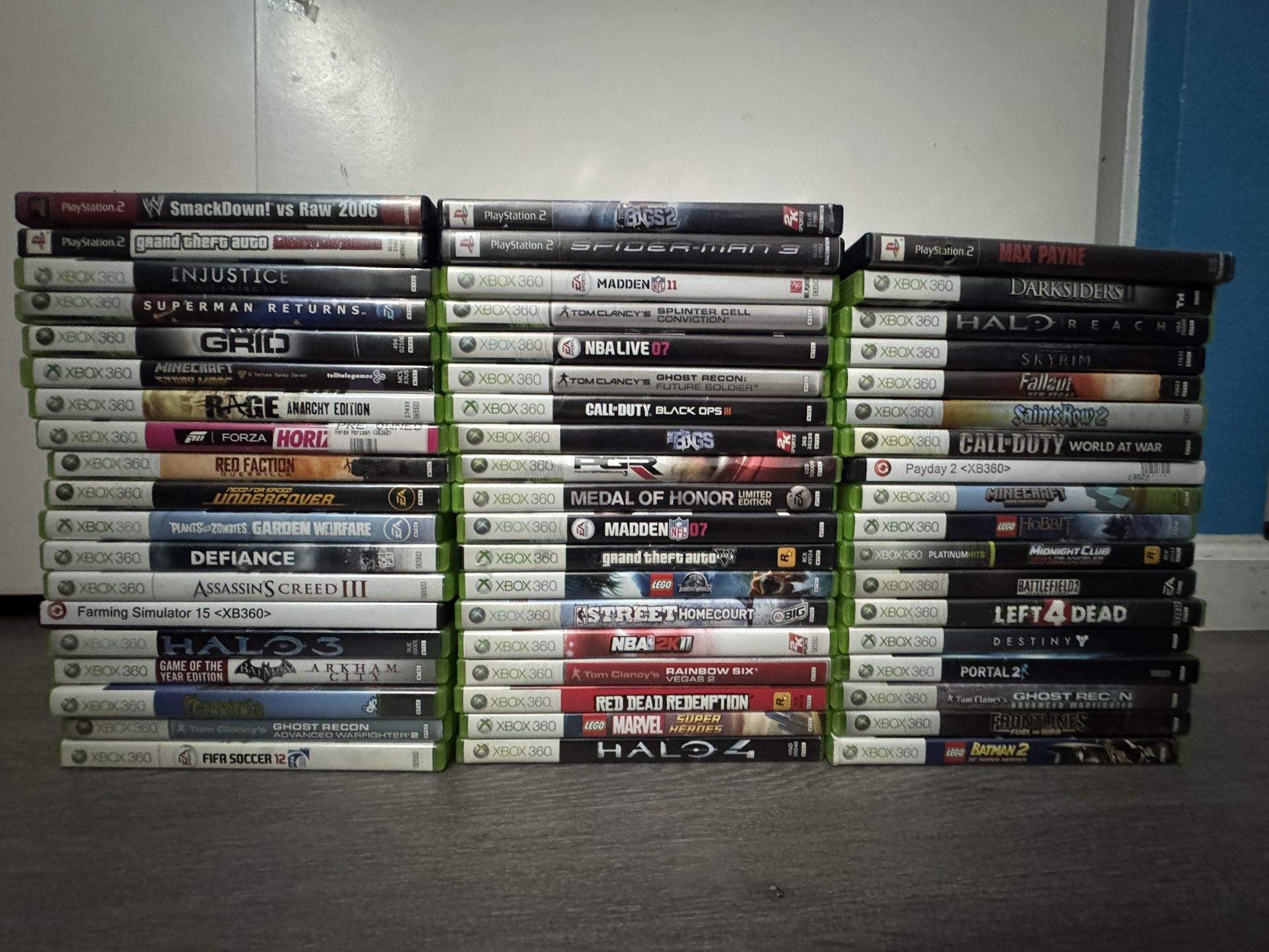 Used Xbox 360 and PlayStation 2 Games $5 Each *READ DESC*