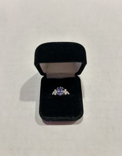 14k White Gold Tanzanite Ring