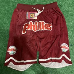 Philadelphia Phillies Red Game Shorts 
