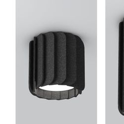 Eureka Ceiling fixture - gray felt surround