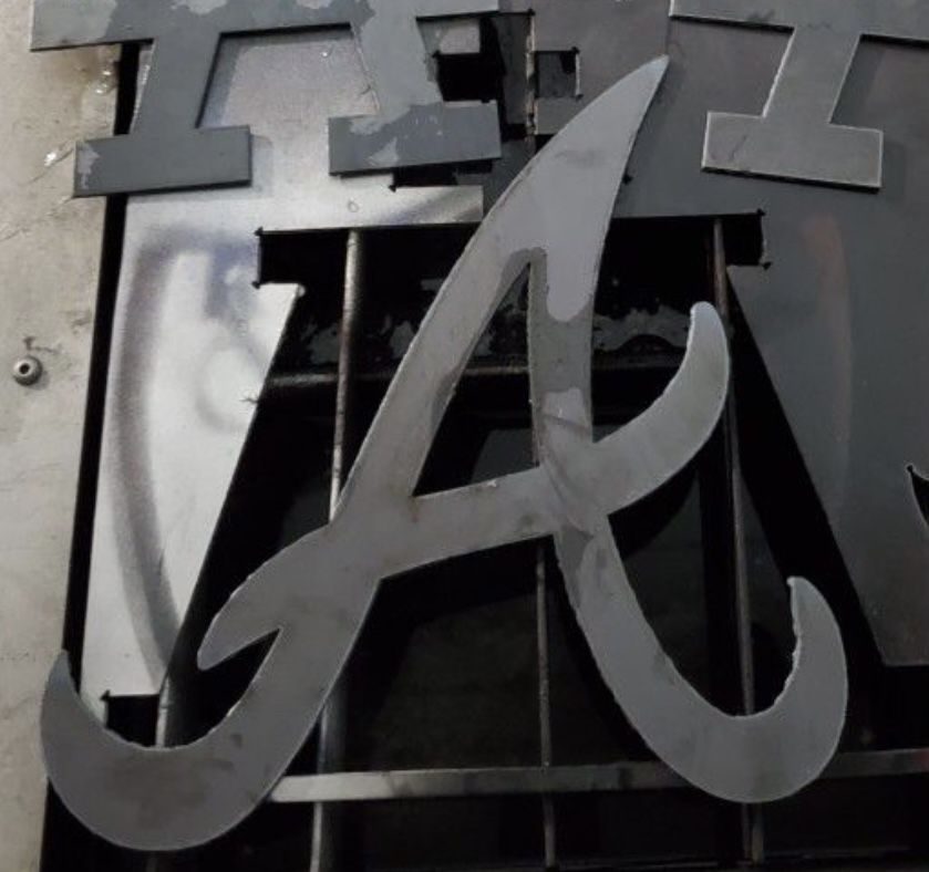 Antlanta Braves Metal Logo