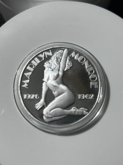 Marilyn Monroe .999  Silver Casino Token 
