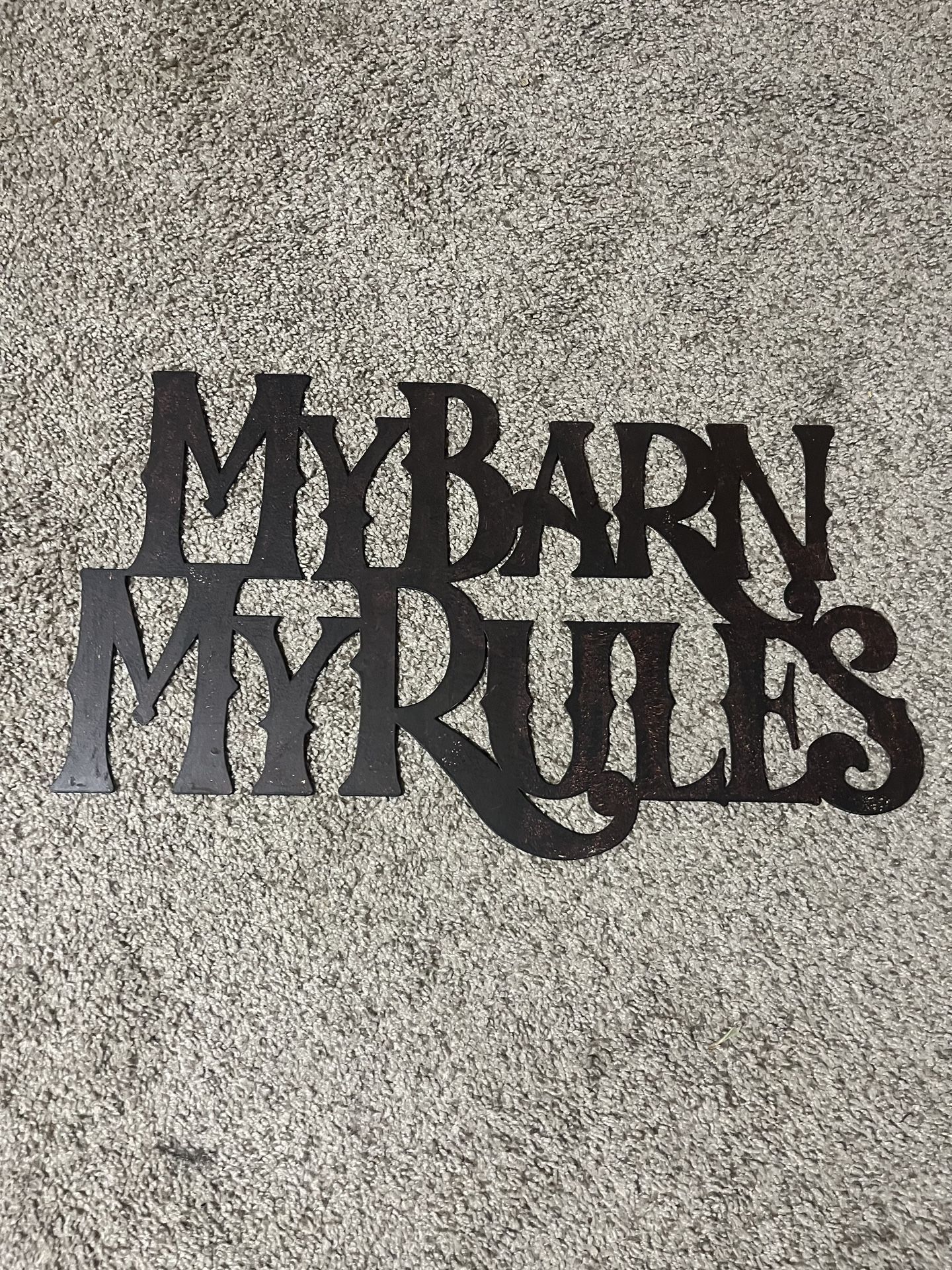 Metal Laser Cut Sign