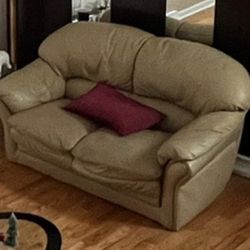 White Leather Couch