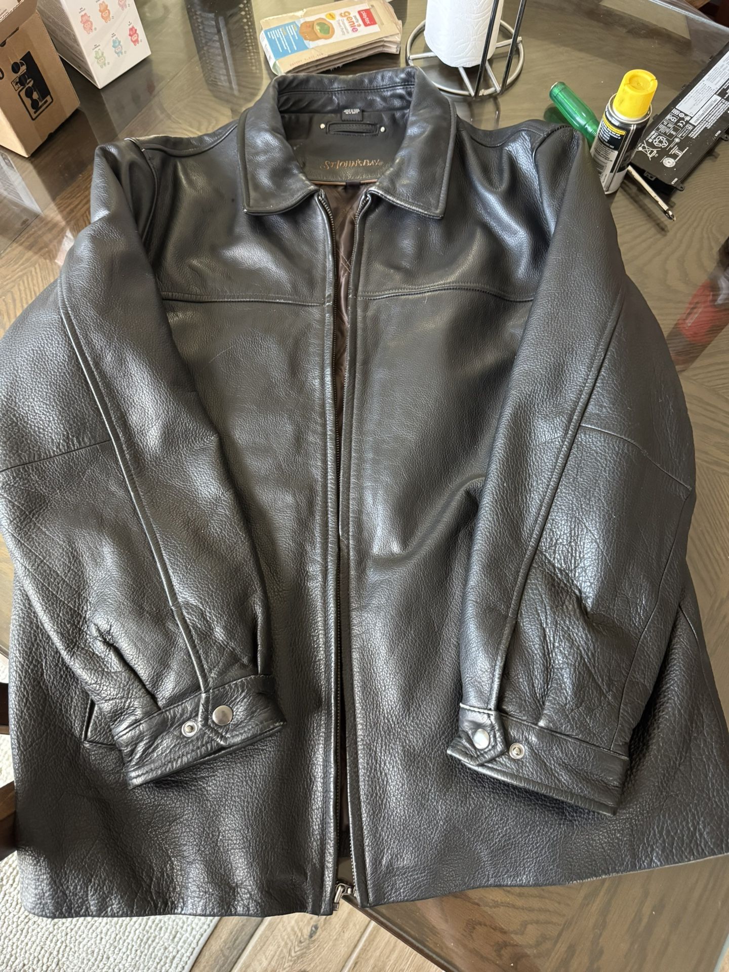 St John’s Bay Leather Jacket (Large)