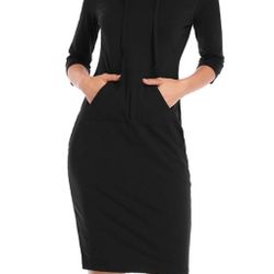 Black Hoodie Dress