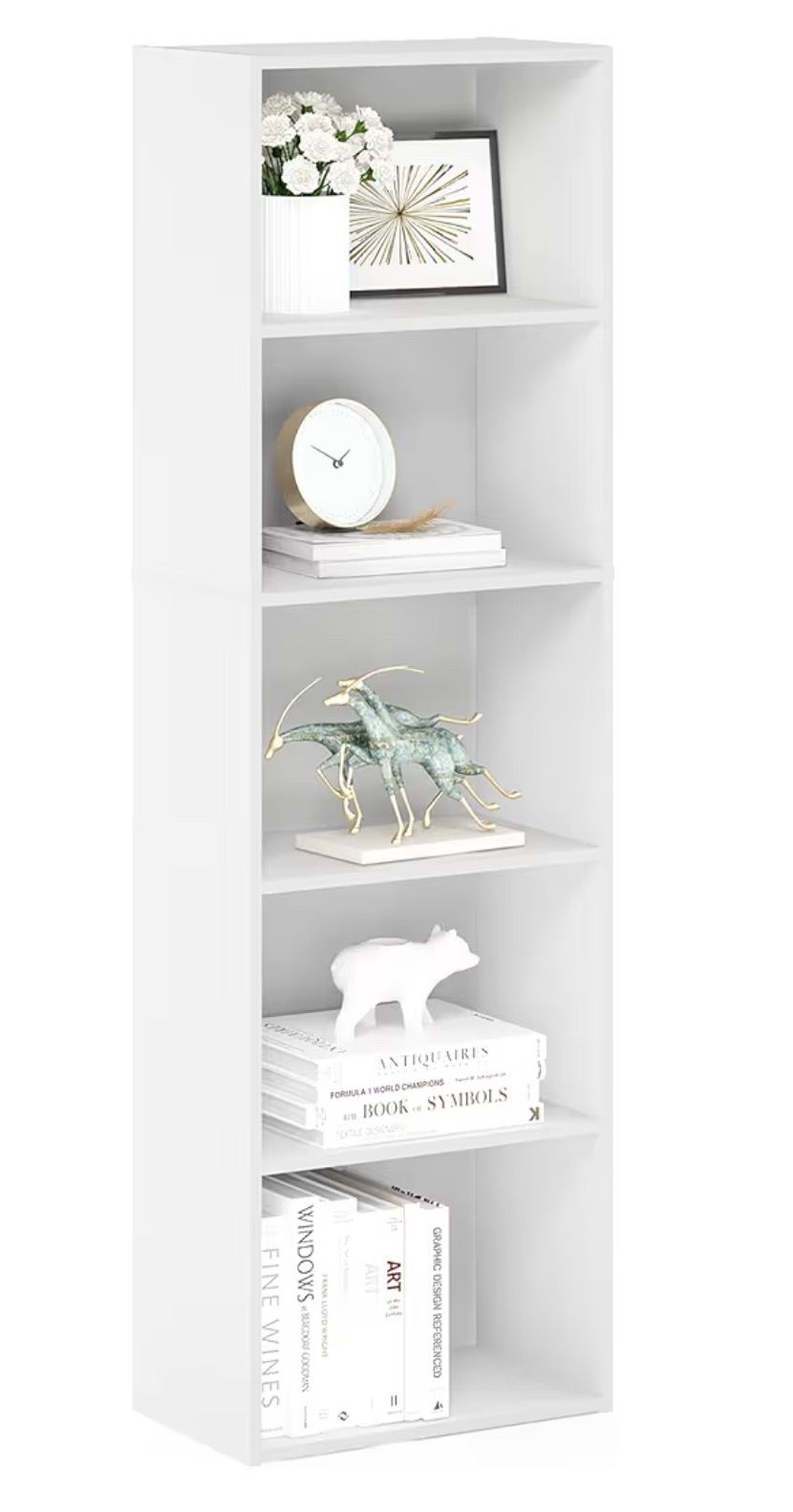 Lightly-Used White Bookshelf